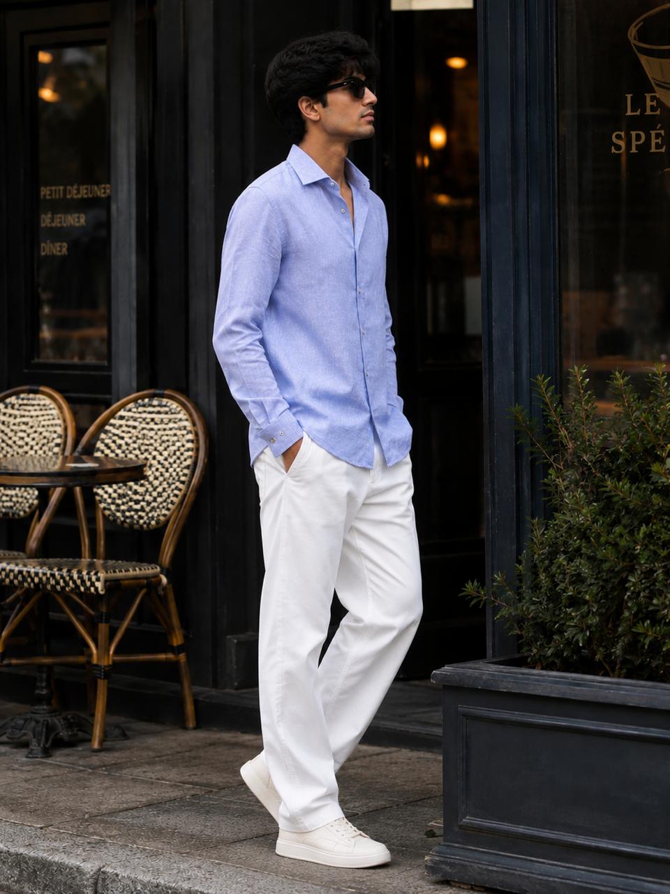 cotton linen shirts - Image 4